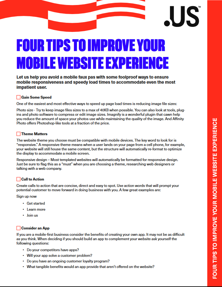 Mobile Site Experience