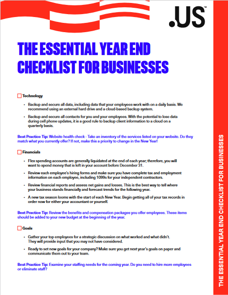 Year-end Checklist
