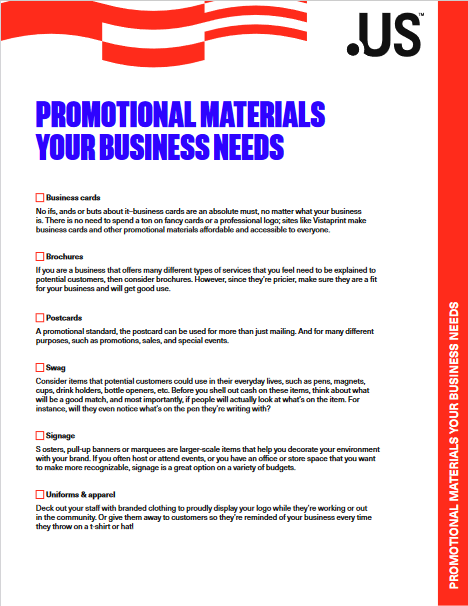 Promo Materials for Your Business