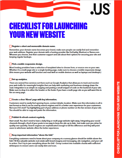 Launching Your New Site